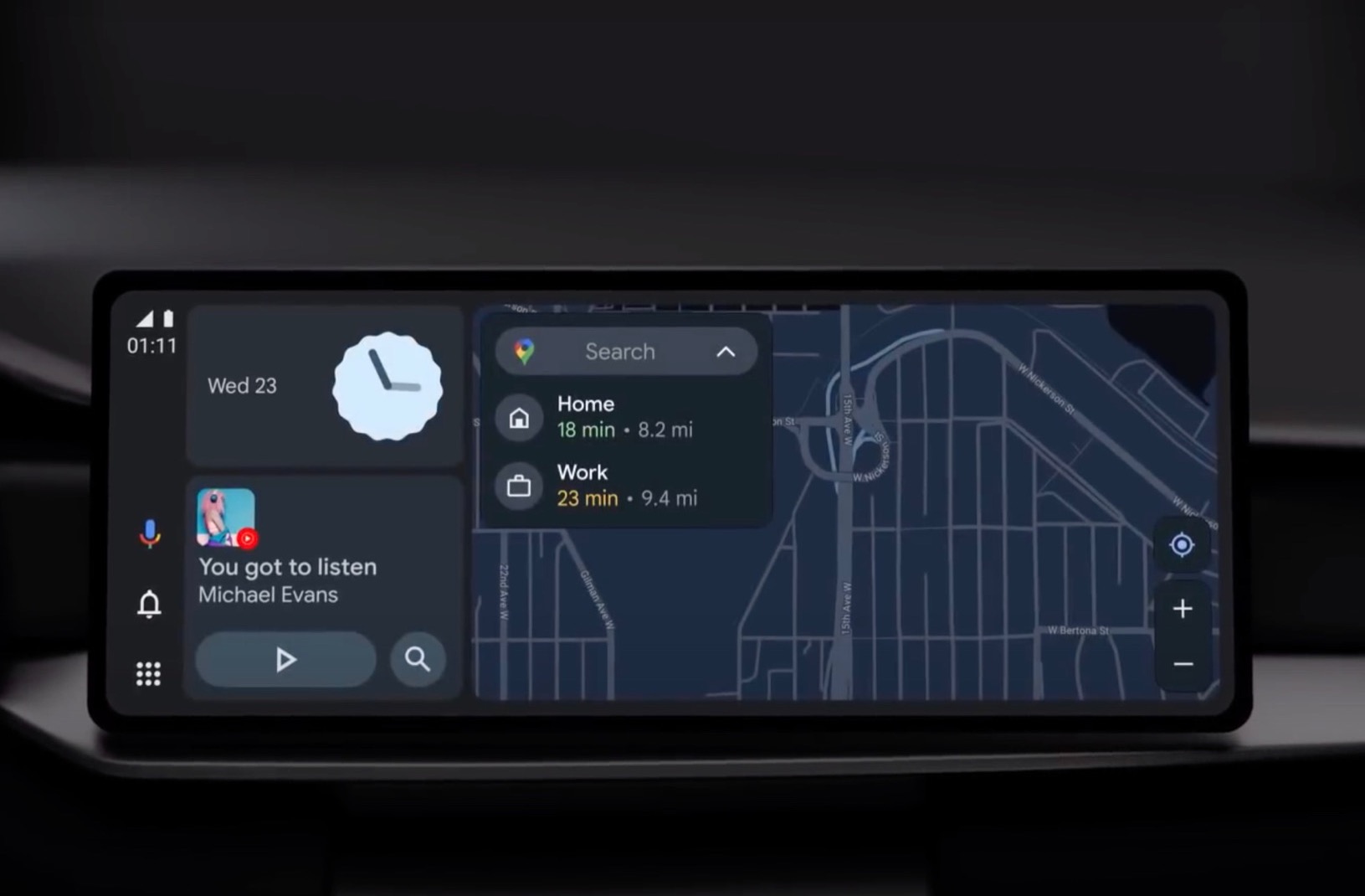 Android Auto se actualiza estrenando función de pantalla dividida