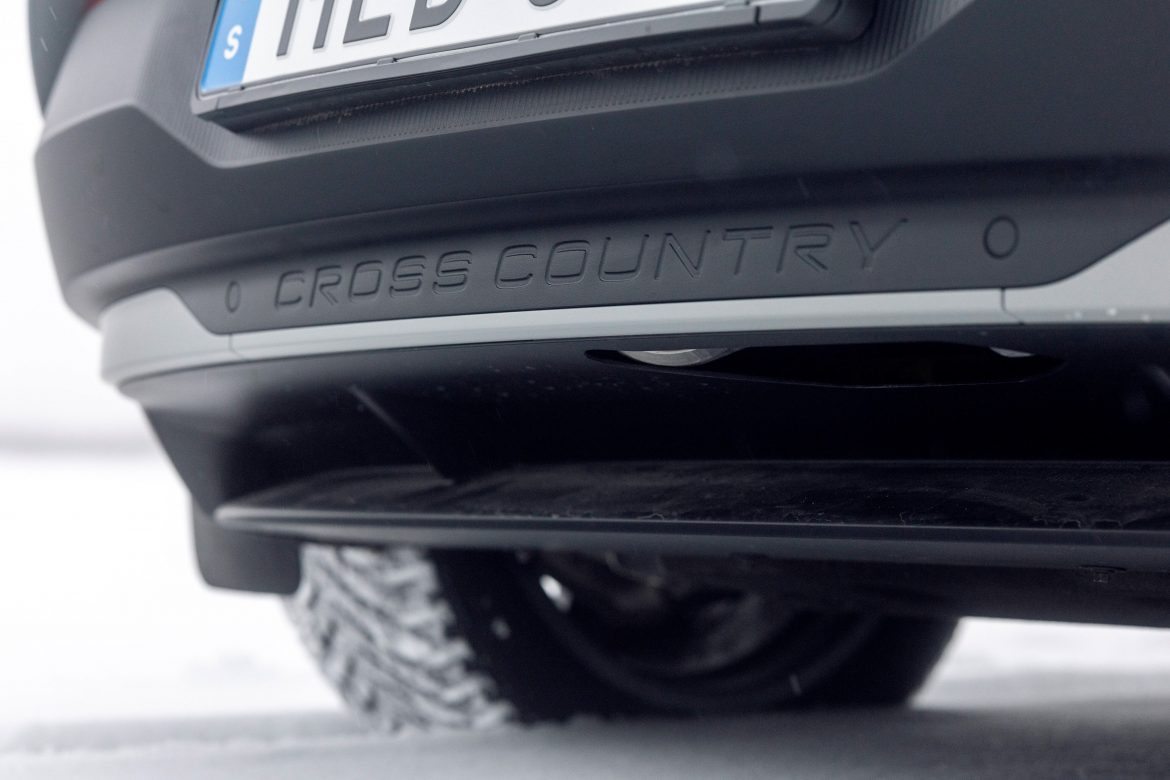 Volvo EX30 Cross Country with Swedish winter cabin