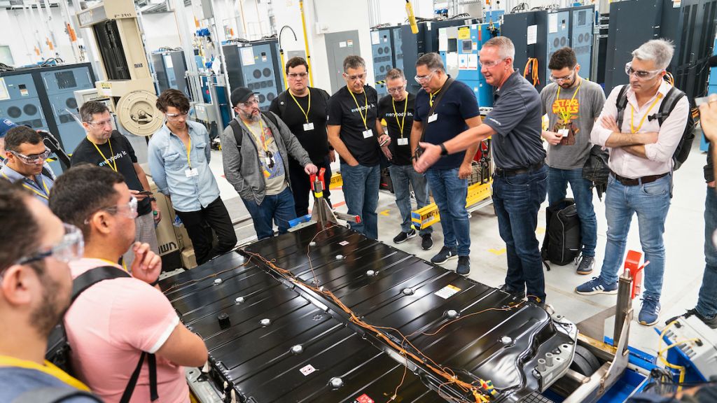 Media guests of General Motors International Operations experience the GM Battery Lab, a presentation on Cruise, Ultium Charge 360, Electrify Everything & Hydrogen Fuel Cell, Lunar Rover & Extreme Weather Testing and a Cadillac/LYRIQ presentation Tuesday, July 26, 2022 at the GM Tech Center in Warren, Michigan. (Photo by John F. Martin for General Motors)